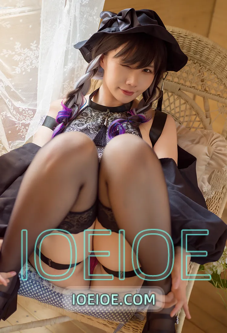 麻花麻花酱 – NO.105 白摩烟+小魔女 [45P-372M]-IOE魔盒花园