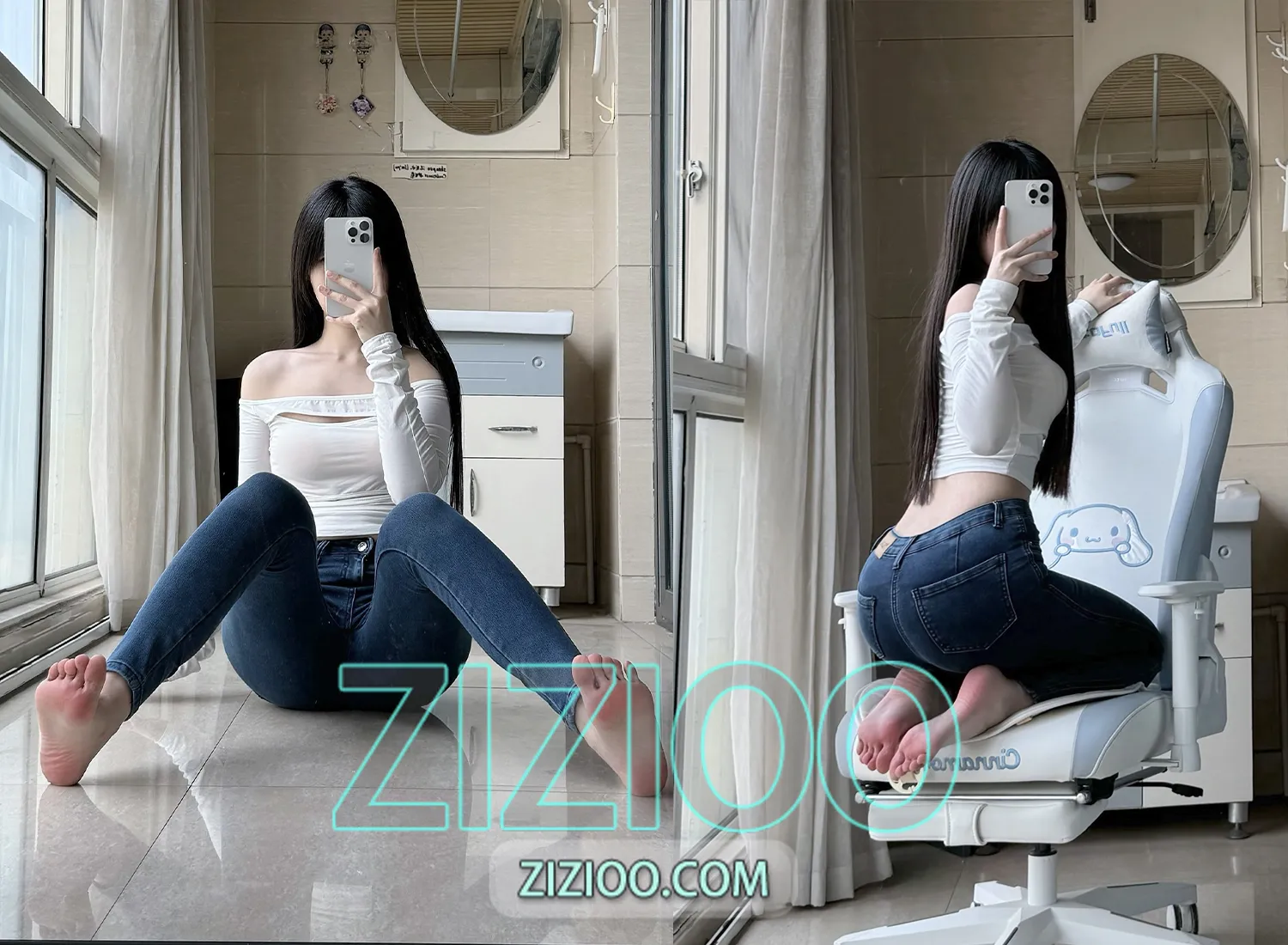 图片[1]-不可爱羚 – NO.003 牛仔裤 [28P+7V-1.11G]-IOE魔盒花园