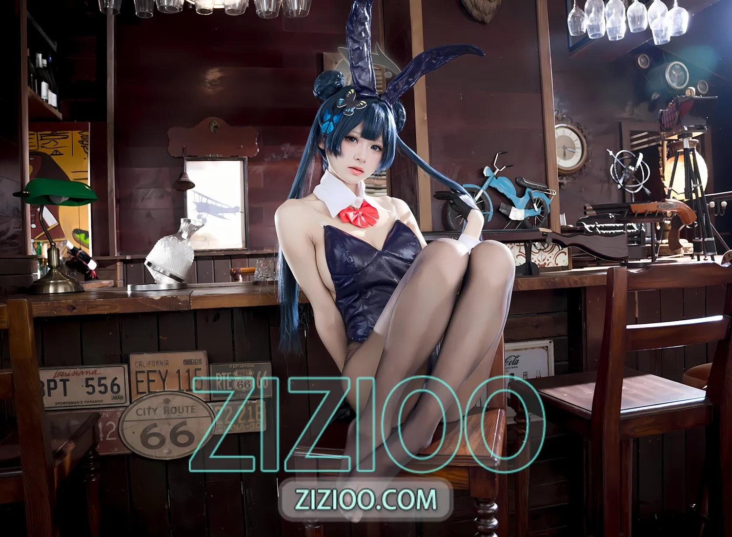 图片[1]-九柒喵 – NO.016 【拍摄有水平】妃咲兔女郎 [59P-321M]-IOE魔盒花园
