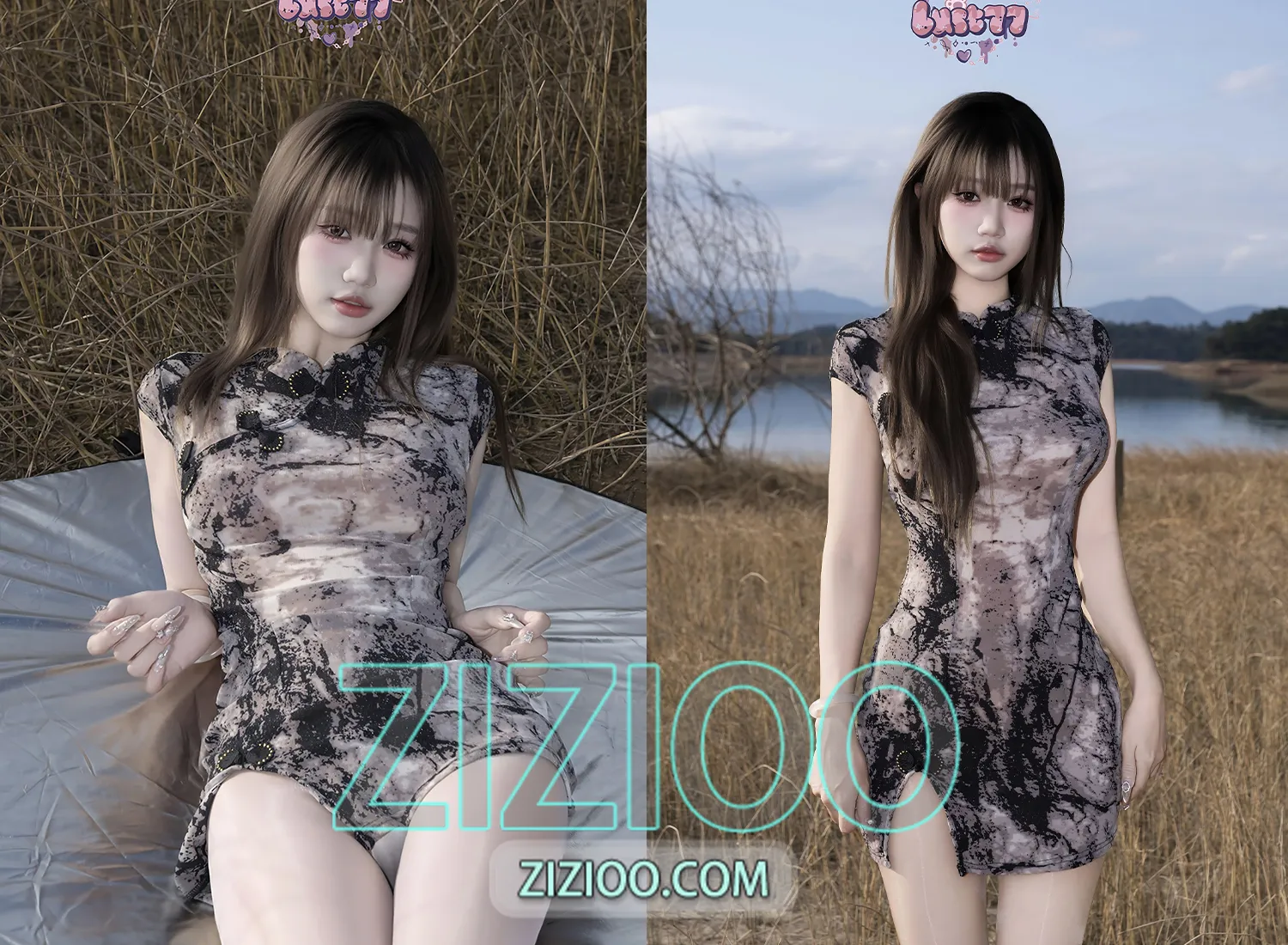 图片[1]-柒柒要乖哦 – NO.55 湖畔物语 [185P-448M]-IOE魔盒花园
