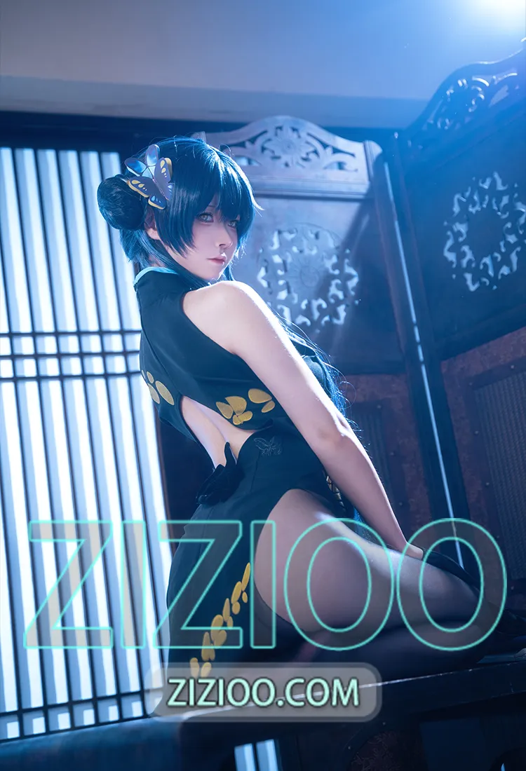 Seya-狮砸 - NO.037 蔚蓝档案 妃咲 旗袍 [12P-138M]-IOE魔盒花园