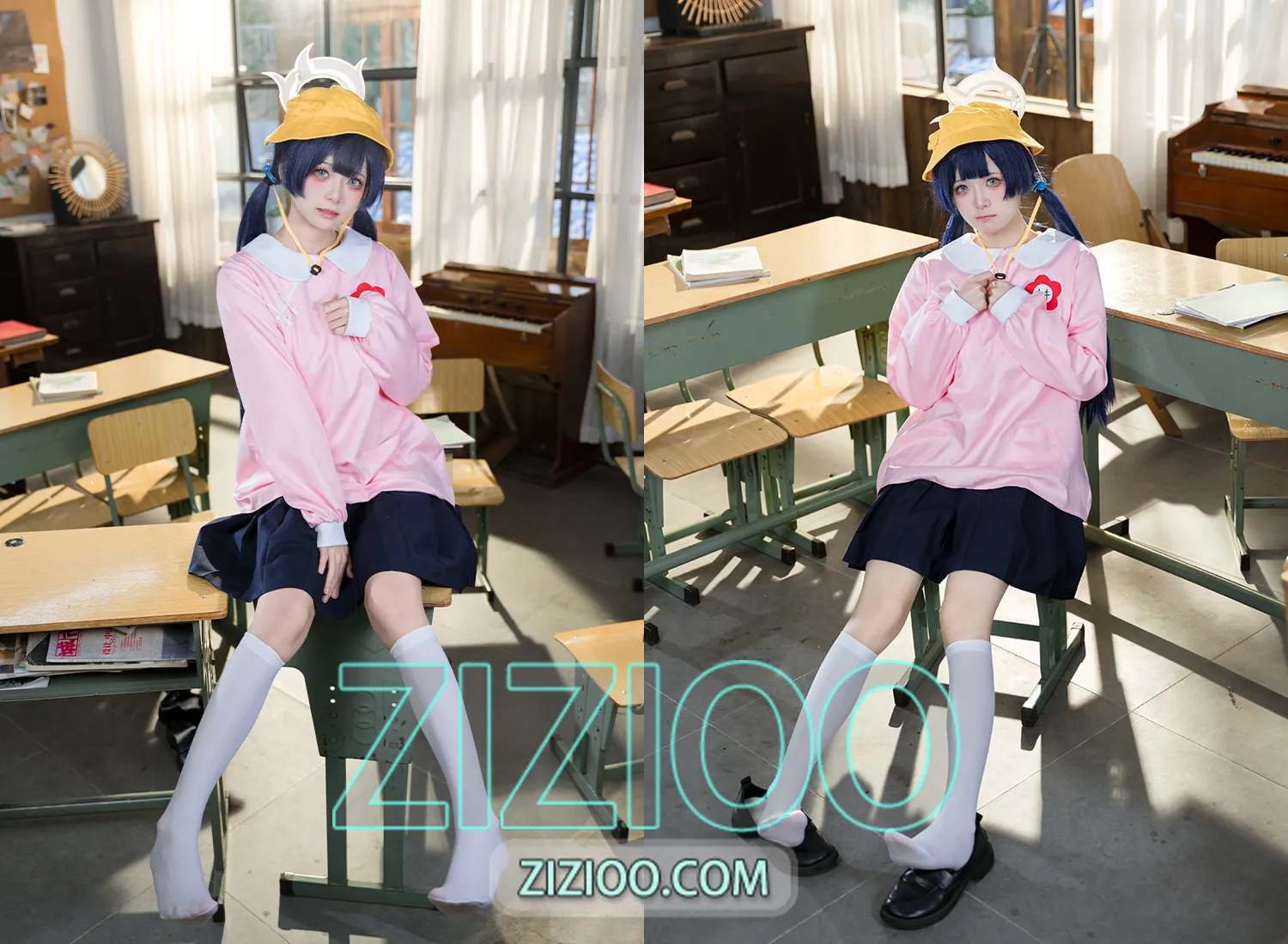 图片[1]-九柒喵 – NO.024 蔚蓝档案 妃咲幼稚园 [25P-90M]-IOE魔盒花园