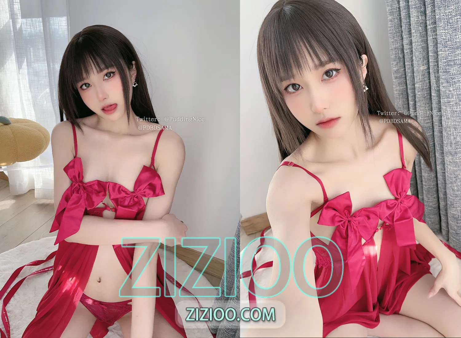 图片[1]-布丁大法 – NO.194 红丝绒 [58P-187M]-IOE魔盒花园