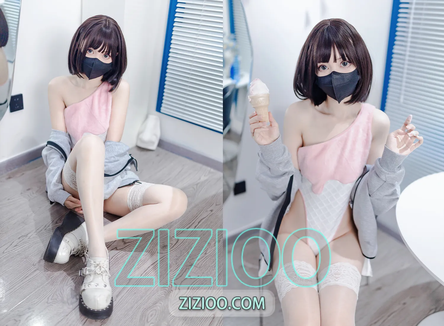 图片[1]-洛桑w伊梓 – NO.019 甜筒 [40P-261M]-IOE魔盒花园