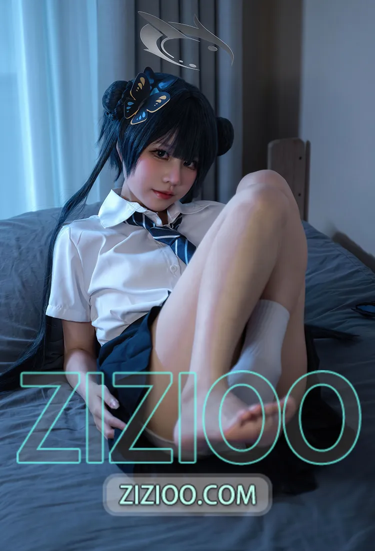 清水凪 - NO.001 蔚蓝档案 龙华妃咲 JK [52P-526MB]-IOE魔盒花园