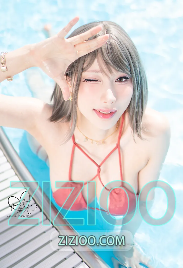 雨波HaneAme – NO.444 Original_Tangerine Heat swimsuit橘爆夏日！泳裝 [55P-156MB]-IOE魔盒花园
