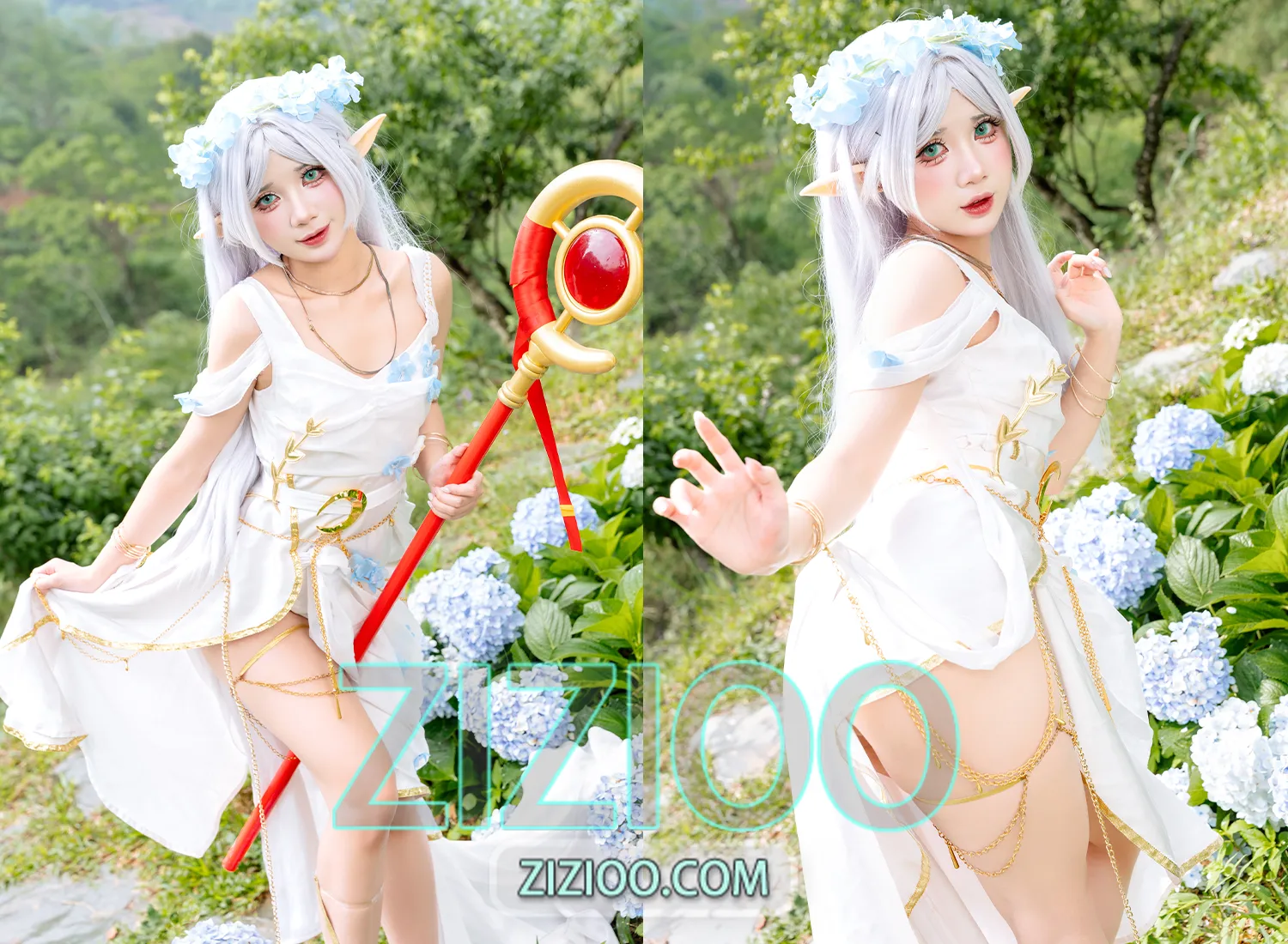 图片[1]-PoppaChan – NO.066 Frieren Blue Valley Dress [78P+9V-1.34GB]-IOE魔盒花园