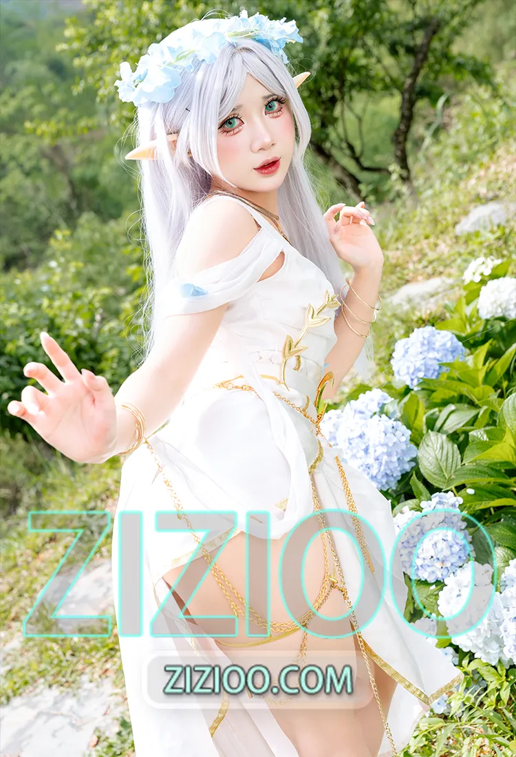 PoppaChan - NO.066 Frieren Blue Valley Dress [78P+9V-1.34GB]-IOE魔盒花园