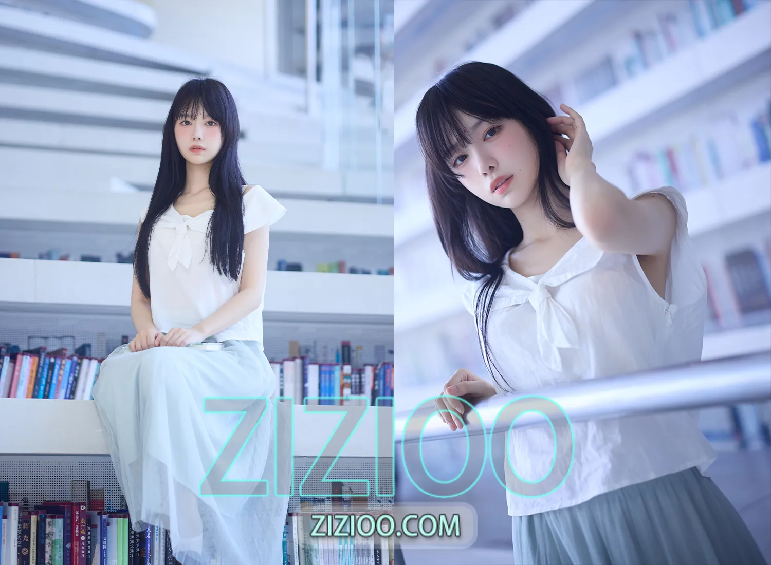 图片[1]-Shika小鹿鹿 – NO.124 图书馆 [16P-294M]-IOE魔盒花园