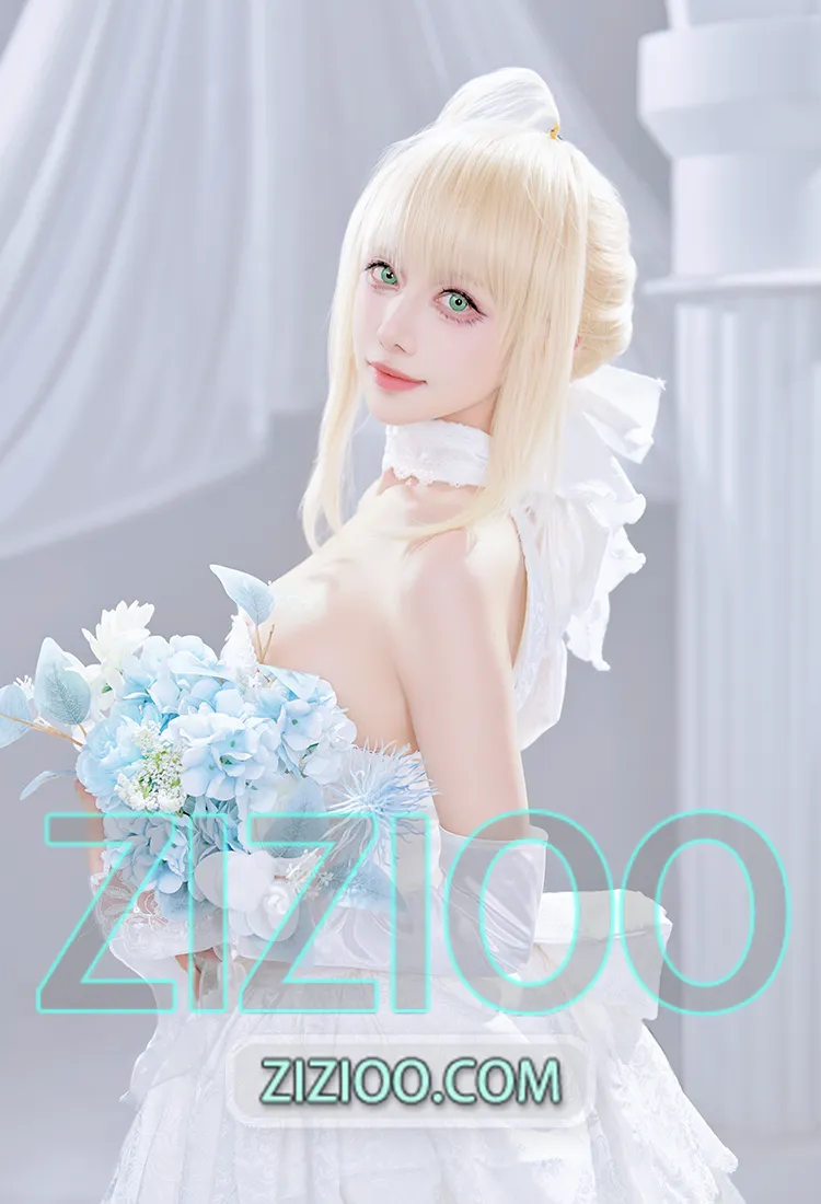 Shika小鹿鹿 - NO.125 Fate Saber花嫁 [22P-284M]-IOE魔盒花园