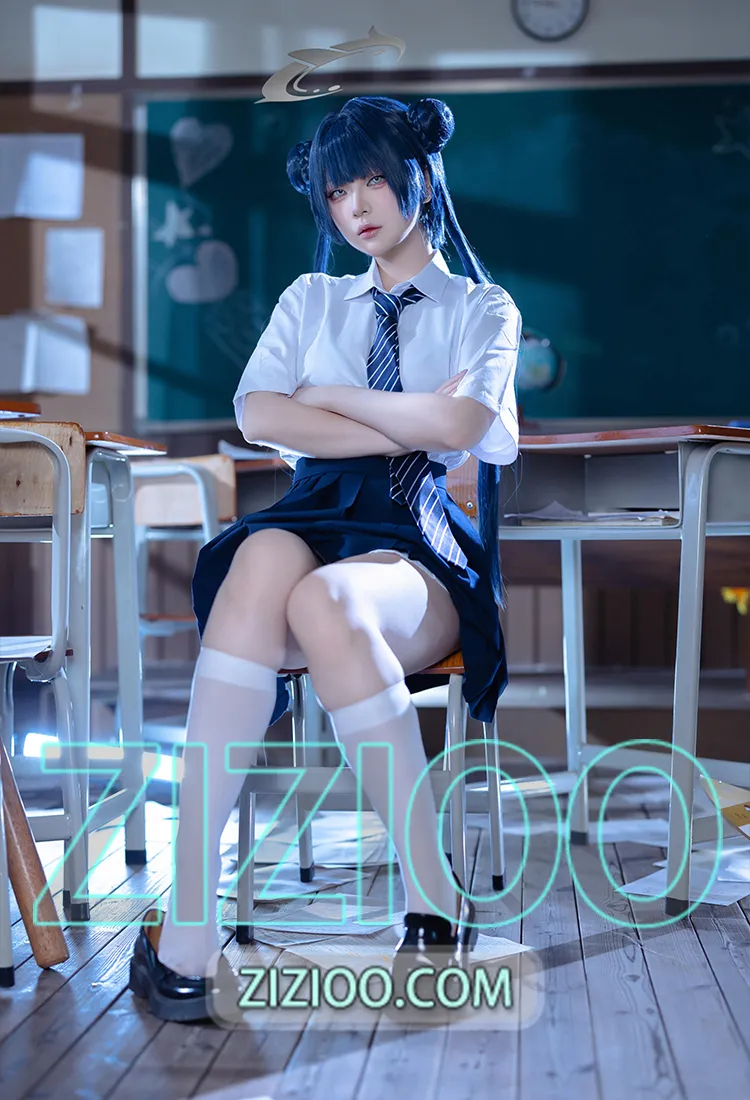 屿鱼 - NO.061 蔚蓝档案 妃咲JK [61P-798M]-IOE魔盒花园