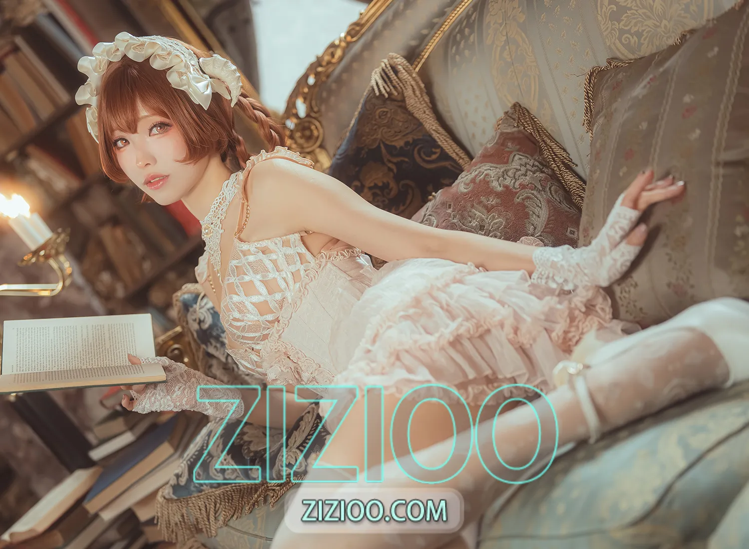 图片[1]-ElyEE子 – NO.203 Book Witch 書本魔女 [38P+4V-156MB]-IOE魔盒花园