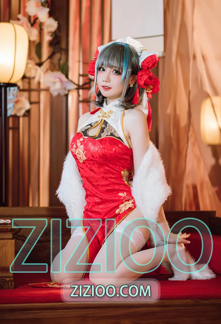 焖焖碳 - NO.048 碧蓝航线 柴郡旗袍 [29P-186M]-IOE魔盒花园