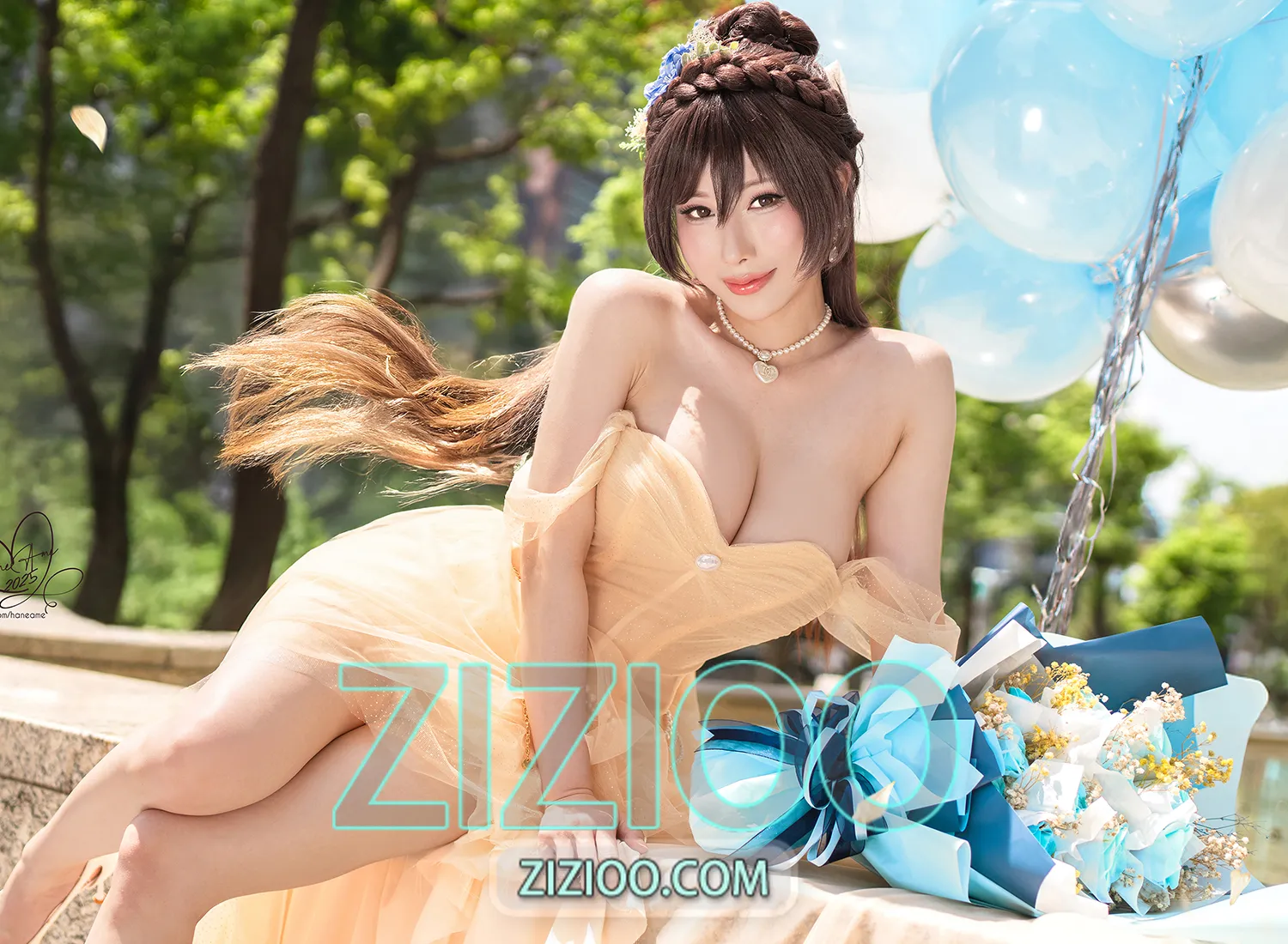 图片[1]-雨波_HaneAme – NO.459 2025生日礼服 [32P+2V-428M]-IOE魔盒花园