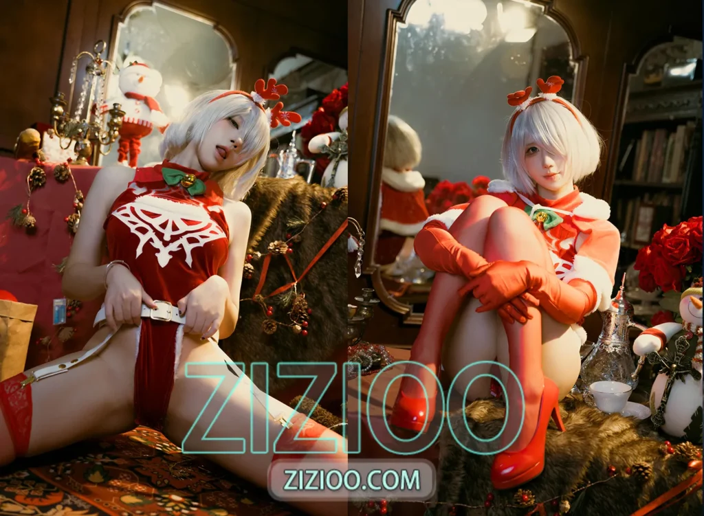 图片[1]-九曲Jean – NO.105 尼尔·机械纪元 2B圣诞 [40P-705M]-IOE魔盒花园