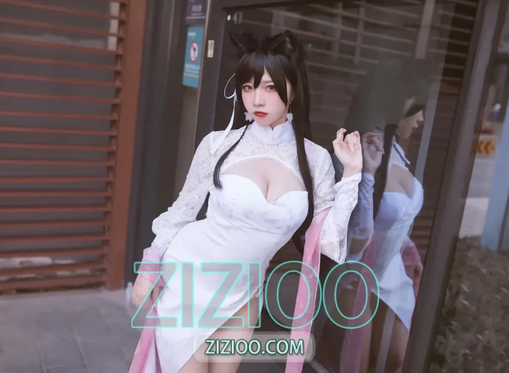 图片[1]-二佐Nisa – NO.195 碧蓝航线 爱宕旗袍 [18P-80M]-IOE魔盒花园