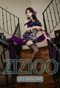 过期米线线喵 - NO.169 紫韵旗袍 [20P-113M]-IOE魔盒花园