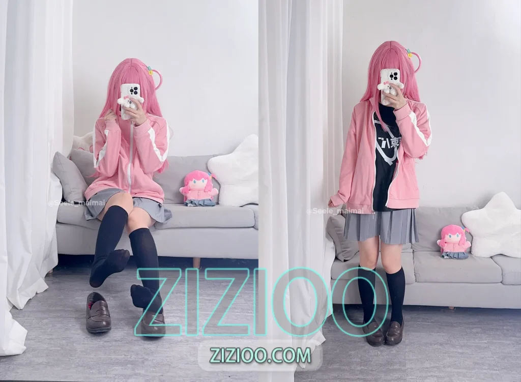 图片[1]-Seele麦麦 – NO.028 孤独摇滚 波奇酱 [18P-68M]-IOE魔盒花园