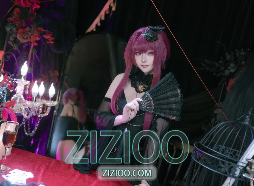 图片[1]-屿鱼 – NO.068 崩坏：星穹铁道 卡芙卡 缚月之夜 [60P-425MB]-IOE魔盒花园